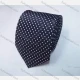 Wholesale Men's Fashion Mini Checkerboard Print Tie & Pocket Square & Pair Cufflinks Sets Navy Clothing Wholesale Market Liuhua