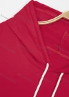 Wholesale Women's Casual Long Sleeve Rhinestone Star Drawstring Hooded Midi Dress - Liuhuamall