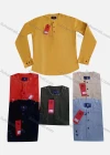 Wholesale Men's Casual Round Neck Long Sleeve Plain Button Down Shirt - Liuhuamall
