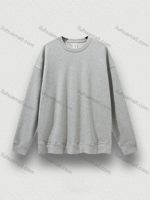 Men's Casual Plain Crew Neck Long Sleeve Sweatshirt