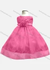 Wholesale Girls Lovely Sleeveless Embroidered Beaded Flower Dress - Liuhuamall