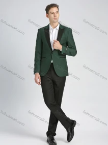 Wholesale Men's Formal Lapel One Button Suit Jacket 2-Piece Set, LIUHUA CLOTHING WHOLESALE