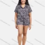 Wholesale Women's Comfy 2 Piece Sleepwear Leopard Print Short Sleeve Pajamas Sets 210808b# preview