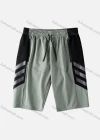 Wholesale Men's Performance Workout Colorblock Reflective Stripes Athletic Shorts With Zip Pockets B1020# - Liuhuamall