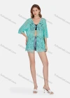 Wholesale Women's Casual 3/4 Sleeve Hollow Out Guipure Lace Cover Up Cardigan 2004# - Liuhuamall