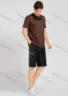 Wholesale Men's Casual Letter Round Neck Short Sleeve T-Shirts & Shorts 2 Piece Set 17601# - Liuhuamall