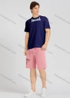 Wholesale Men's Casual Letter Round Neck Short Sleeve T-Shirts & Shorts 2 Piece Set 17601# - Liuhuamall