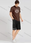 Wholesale Men's Casual Letter Round Neck Short Sleeve T-Shirts & Shorts 2 Piece Set 17602# - Liuhuamall