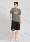Wholesale Men's Casual Letter Round Neck Short Sleeve T-Shirts & Shorts 2 Piece Set 17602# - Liuhuamall
