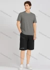 Wholesale Men's Casual Plain Round Neck Short Sleeve T-Shirts & Shorts 2 Piece Set 17603# - Liuhuamall
