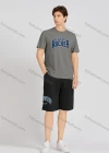 Wholesale Men's Casual Letter Round Neck Short Sleeve T-Shirts & Shorts 2 Piece Set 17605# - Liuhuamall