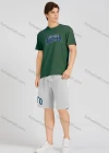 Wholesale Men's Casual Letter Round Neck Short Sleeve T-Shirts & Shorts 2 Piece Set 17605# - Liuhuamall