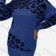 Wholesale Women's High Neck Drop Shoulder Tiger & Leopard Print Mid Length Pullover Sweater A720 Clothing Wholesale Market Liuhua