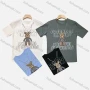Wholesale Men's Casual Round Neck Short Sleeve Cartoon Graphic 100%Cotton T-shirt preview