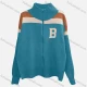 Wholesale Women's Casual Long Sleeve Zipper Colorblock Letter Print Knit Jacket H632# Clothing Wholesale Market Liuhua