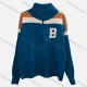 Wholesale Women's Casual Long Sleeve Zipper Colorblock Letter Print Knit Jacket H640# Clothing Wholesale Market Liuhua