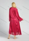 Wholesale Women's Trumpet Sleeve Belted Nightgown 2-Pieces Sleepwear Set - Liuhuamall