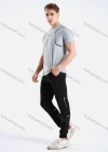 Wholesale Men's Athletic Workout Elastic Waist Plain Zipper Pockets Ankle Length Gym Running Joggers Y7065# - Liuhuamall
