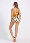 Wholesale Women's Spaghetti Strap Floral Print Tie Back Bikini 2 Piece Swimsuit Set - Liuhuamall