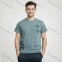 Wholesale Men's Light Blue Loose Tee – Bold Motivational Quotes, Soft Cotton, Trendy Streetwear, Bulk Order preview