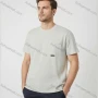 Wholesale Men's Pure White Short Sleeve Tee - Left Chest Pocket w/ Minimalist Modern Streetwear Bulk Order preview