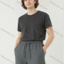 Wholesale Men's Solid Gray Casual Shorts – Lightweight Breathable Drawstring Waist, Business & Leisure Bulk Deals preview