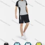 Wholesale Men's Sporty Round Neck Short Sleeve Colorblock Breathable T-Shirt preview