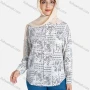 Wholesale Women's Paisley Print Regular Fit Patch Pocket Button Down Casual Shirt Without Hijab preview