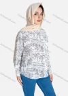Wholesale Women's Paisley Print Regular Fit Patch Pocket Button Down Casual Shirt Without Hijab - Liuhuamall