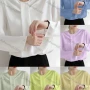 Wholesale Women's Casual Long Sleeve Crew Neck Plain Blouse preview