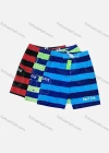 Wholesale Men's Casual Letter Striped Print Flap Pockets Drawstring Shorts 1613# - Liuhuamall