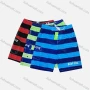Wholesale Men's Casual Letter Striped Print Flap Pockets Drawstring Shorts 1613# preview