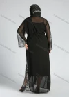 Wholesale Women's Elegant Bell Sleeve Belted Sequin Translucent Cover Up Cardigan With Scarf - Liuhuamall