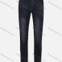 Wholesale Men's Casual Plain Wash Zip Fly Button Closure Slim Fit Jeans preview