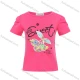 Wholesale Girls Casual Round Neck Letter Print Cherry Applique Sequin Short Sleeve Tee Custom Color Clothing Wholesale Market Liuhua