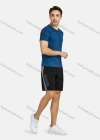 Wholesale Men's Athletic Colorblock Letter Print Running Shorts - Liuhuamall