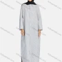 Wholesale Women's Casual Striped Collared Long Sleeve Button Down Shirt Dress 1345# preview