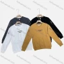 Wholesale Men's Casual Crew Neck Long Sleeve Embroidery Letter Pullover Sweatshirts preview