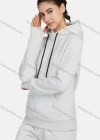 Wholesale Women's Casual Hooded Drawstring Long Sleeve Kangaroo Pocket Plain Hoodies & Pants 2-Piece Set 2220# - Liuhuamall