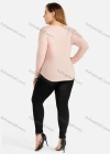 Wholesale Women's Casual Round Neck Long Sleeve Rib-Knit Top - Liuhuamall