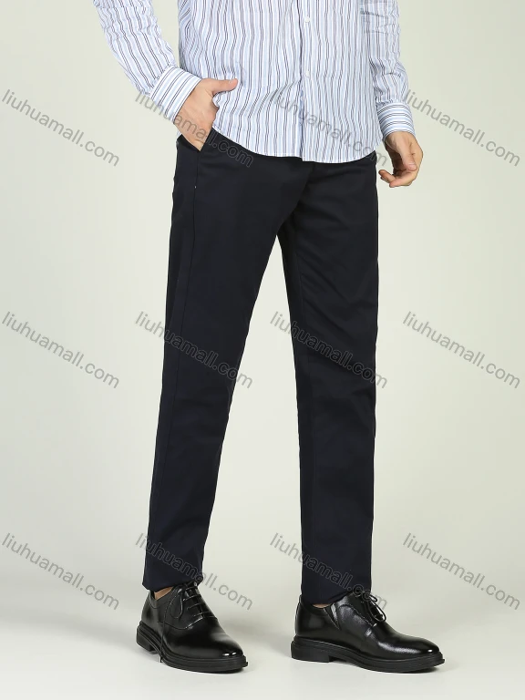 Wholesale Men's Straight Leg Slant Pocket Suit Pants