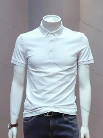 Wholesale Men's Basics 100%Cotton Slim Fit Plain Casual Short Sleeve Polo Shirt, LIUHUA CLOTHING WHOLESALE
