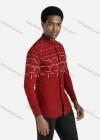 Wholesale Men's Casual Long Sleeve Abstract Print Button Down Shirt - Liuhuamall