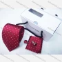 Wholesale Men's Trendy Allover Print Tie & Pocket Square & Pair Cufflinks Sets preview