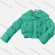 Wholesale Women's Casual Plain Long Sleeve Peplum Button Front Crop Puffer Coat 28# Clothing Wholesale Market Liuhua