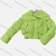 Wholesale Women's Casual Plain Long Sleeve Peplum Button Front Crop Puffer Coat 31# Clothing Wholesale Market Liuhua