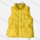 Wholesale Women's Causal Button Front Drawstring Zipper Pockets Puffer Plain Vest 37# Clothing Wholesale Market Liuhua