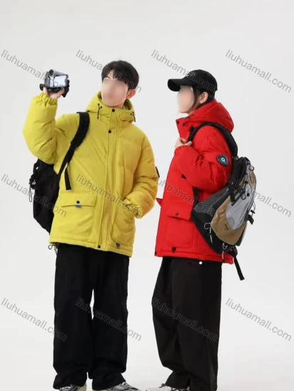 Wholesale Men's Casual Plain Hooded Flap Pockets Zip Up Cotton-Padded Puffer Jacket 6-2618#