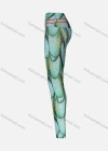 Wholesale Women's Athletic Allover Abstract Print Striped Trim High Waist Yoga Elasticity Leggings - Liuhuamall