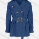 Wholesale Woman's Casual Lapel Notched Collar Long Sleeve Double Breasted Trench Coat With Belt 43# Clothing Wholesale Market Liuhua